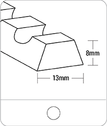 Tracking guides - K13 PVC - Notched