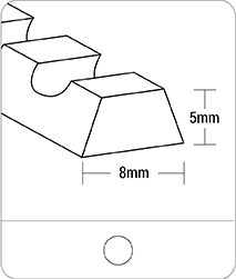 Tracking guides - K8 PVC - Notched
